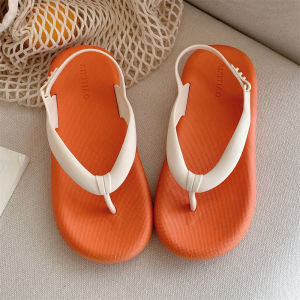 Fashionable Comfortable Womens Sandals Slippers Flat Bottom Slip-On Beach Holiday Shoes Anti-Slip Simple Design Summer Footwear