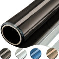 One-way Glass Self Adhesive Mirror Window Film DIY Reflective Insulated Foil Privacy for Home Office Decor Stickers Black Silver. 
