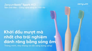 Bộ 2 Đầu thay thế bàn chải điện ZenyumSonic™ Spark - Màu Tím Lilac / Kem / Xanh Sage