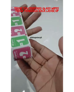 Tissue Tisu Tempered Glass Wipes Tissue Pembersih Kaca Layar Hp