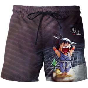 Bandai | 2026 Summer New Design Seven Dragon Ball 3D Digital Printing Quick-Dry Beach Pants Shorts for Men Five-Piece Set