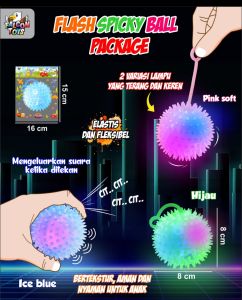 MAINAN FLASH SPICKY BALL / BOLA DURI PENCET AR 781