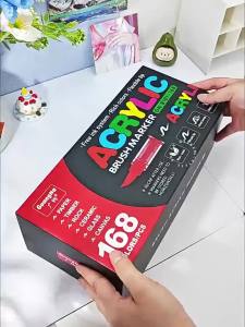 GN | 168/240 Colors Direct Liquid Marker Pen SetDIY Hand DrawnGraffiti Paint Art Acrylic Paint PensPerfect for Artist/Student