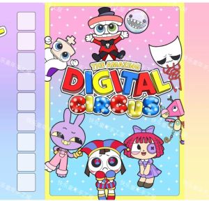 Magic Digital Circus Dressing Book Kids DIY Handmade Game Book Child Concentration Hand Toys