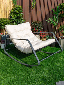 MEIDIHUAFU | Lazy Swing Relaxing Chair Rattan Rocking Armchair