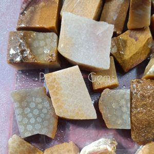 BATU ASLI Bahan Lempengan Akik Sarang Tawon RANDOM