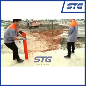 Safety Barrier Mesh Fence Netting – 1m x 30m [Orange or Black]