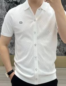 Lelaki Polo Shirt butang baru baju lengan pendek versi korea fesyen serba boleh mewah kasual perniagaan kemeja t
