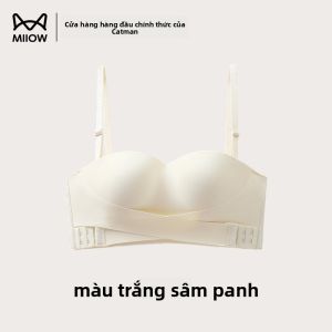 Áo ngực nữ MiiOW Catman kiểu không dây hở lưng màu trơn có đệm ngực
