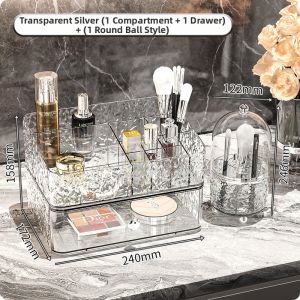 AIJIADA | Dust-Proof Luxury Acrylic Drawer Cosmetics Organizer
