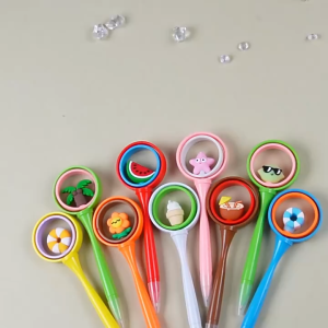 Bút Gel Mực Đen Ngòi 0.5mm Đầu Bút Xoay Tròn Giải Trí LILA BQUAY199