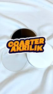 AKRILIK BULAT POLOS - TATAKAN GELAS - TATAKAN KUE - TATAKAN BULAT - COASTER AKRILIK ACRYLIC