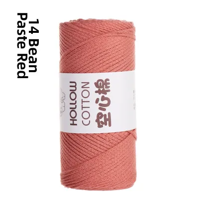 Hollow Core Medium Coarse Cotton Hemp Yarn 2mm