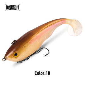 Kingdom Tsunami Soft Bait 170mm 55g Sinking PVC Material With Double Hook Artificial T-Tail Soft Lure For Pike Bass Swimbaits