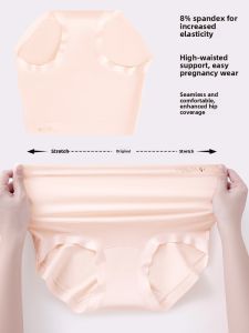 JIAZINI | Pregnant Women Modal Cotton Underwear High Waist Antibacterial Full Cotton Crotch Special Use Early To Late Pregnancy Briefs