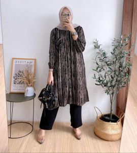 Alesha - BAJU SETELAN TERBARU VALEYA ONE SET TUNIK WANITA TUNIK RAYON KEKINIAN TERMURAH TUNIK TERLARIS
