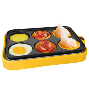 Electric Takoyaki Maker Roasted Egg Hamburger Machine Red Bean Cake Pie Teppanyaki Grill Pancake Crepe Steak Omelette Frying Pan