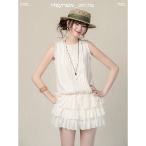 loveheynew | Đầm Dây Kéo Không Quai Màu Tím Nhạt