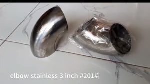 Elbow 3" inch (201) ss / Keni /Lasbow/ sambungan pipa Stainless Steel ( 1pcs )