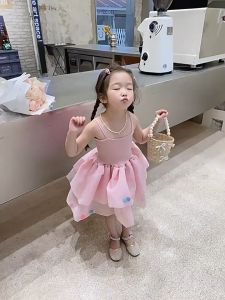 2-7YO Girl Kids Cute Layered Pom Pom Ball Tutu Party Princess Dress