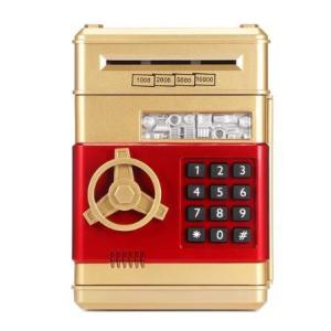 Password Protected Money Box With Automatic Coin Winder