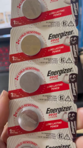 CR2032 Energizer 3V - Dùng cho các thiết bị có cùng  thông số ....1 Vỉ 5 Viên