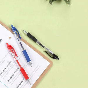 Comix | Black Neutal Pen 0.5 Click Student Signature Doctor Blue Pen Teacher Blue Pen 3114 Smooth Writing Ballpoint Pen for Daily Use