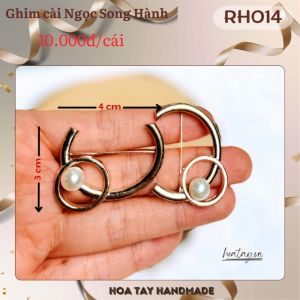 Ghim cài Ngọc Song Hành RH014 – Điểm nhấn thanh lịch cho mọi phong cách