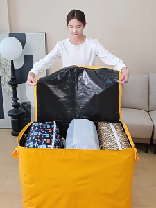 GREENIKA ถุงเก็บของขนาดใหญ่ 240L ผ้าหนา กันน้ำและกันฝุ่น ทนทานสุด เก็บได้ทั้งผ้าห่ม เสื้อผ้า กางเกง ถุงเก็บของ ถุงเก็บของกันฝุ่น