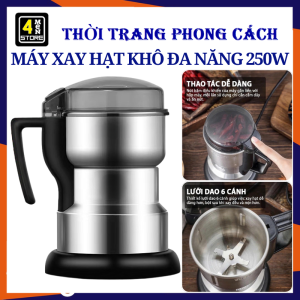Máy Xay Hạt Khô  Xay Gia Vị  Hạt Cà Phê Siêu Mịn 6 Lưỡi Đa Năng Công Suất 300W - Dụng Cụ Nghiền Đồ Khô / Cối Xay Tiêu Lưỡi Siêu Bén Chắc Chắc Tiện Dụng