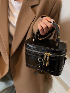 Túi Đeo Chéo Nữ Cổ Điển Túi Đựng Mỹ Phẩm Cầm Tay Túi Vuông Nhỏ Túi Xách Đeo Vai Thường Ngày Túi Xách Mềm PU