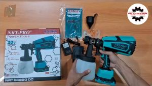 NRT-PRO SC820DC Spray Gun Cordless Tabung Alat Cat Semprot Air Spraygun SC 820 DC SC820 820DC