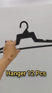 (READY STOCK) Hanger 318 Black & White/Hanger 777Black/Hanger 666Black/Hanger 272Black/Hanger Dobi/Hanger Baju (12PCS)