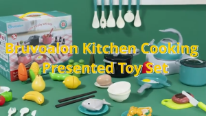 [Shipped from Malaysia] 32 Pcs Kitchen Pretend Play Toys Cookware Kitchen wareToy Set Mainan Dapur Educational Toy fo Budak Lelaki Perempuan Gift