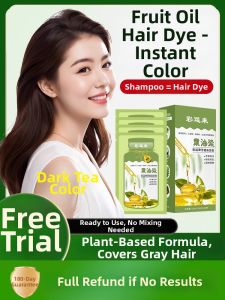 LANCAIHUI | Natural Herbal Non-irritating Grey Hair Coverage Dye Chestnut Brown
