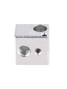 3D Printer V5 Heating Aluminum Block Accessories E3D Heating Block 16x16x12 All-Metal Hot End Extrusion Aluminum Block