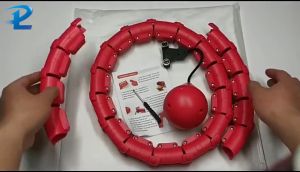 2 in 1 Equipment Hula Hoop 24 Detachable Knots Adjustable Size for Weight Loss Indoor Aerobic Fitness