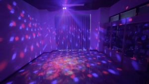 DJ Party Disco Ball Light Sound Activated LED Lights and Strobe Pattern Light for Home Room Dance Parties Birthday Christmas