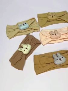 Băng đô bé gái 0-2 tuổi băng che thóp hình thỏ 3D Turban cho bé phong cách Hàn Quốc siêu đáng yêu cho bé Pama STORE PK72