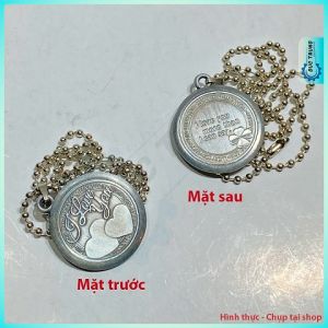 Dây Chuyền Kỉ Niệm Kiểu Dáng Đồng xu Hình I love you