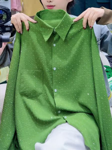 UYFY | Retro Green Long Sleeve Polka Dot Shirt