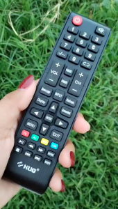 Hug LCD/SMART TV Remote Replacement For Hug With Battery