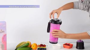 GLANXI Japan Juicer Portable small household multi-functional electric juicer can crush ice large capacity juicer Original Portable Blender 600ML Bottled Juicer Electric USB Rechargeabl Mini Blender