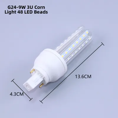 Super Bright Non-Flicker LED Bulb G24 2 Pin