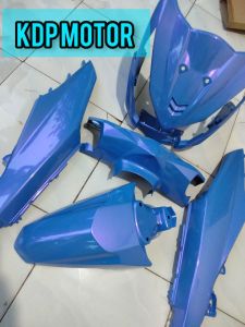 full body halus motor Honda beat fi variasi dua warna abu lembayung ungu & pink magenta & biru langit lembayung