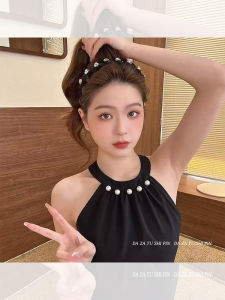 Luxurious Starry Hairband Womens New 2025 High Forehead Anti-Slip Hair Clip Daily Outdoor Wear Face Wash Velvet Hairband