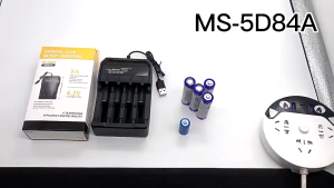 COD Taffware Charger Baterai 4 Slot 14500 18350 18650 Li-Ion with LED Fast Charging