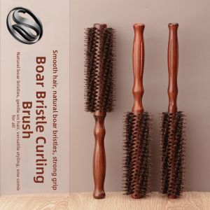 SUNEAST | Styling Round Boar Bristle Curling Comb for Inward Curls