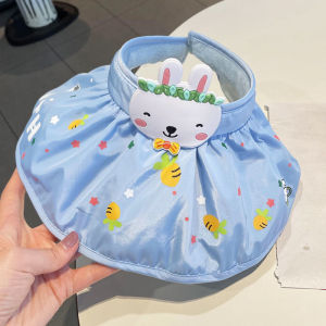 หมวกกันแดดกันรังสียูวีสำหรับเด็ก หมวกตกปลาตาข่ายป้องกันแสงแดด หมวกทรงปากกลม หมวกเด็กชายและเด็กหญิง ฤดูร้อน ปี 2024