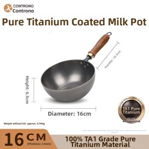 CONTRONO | Antibacterial Pure Titanium Baby Small Milk Pot